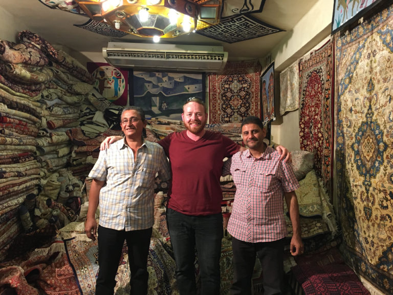 American fellow Judson Moore in a Luxor Bazaar